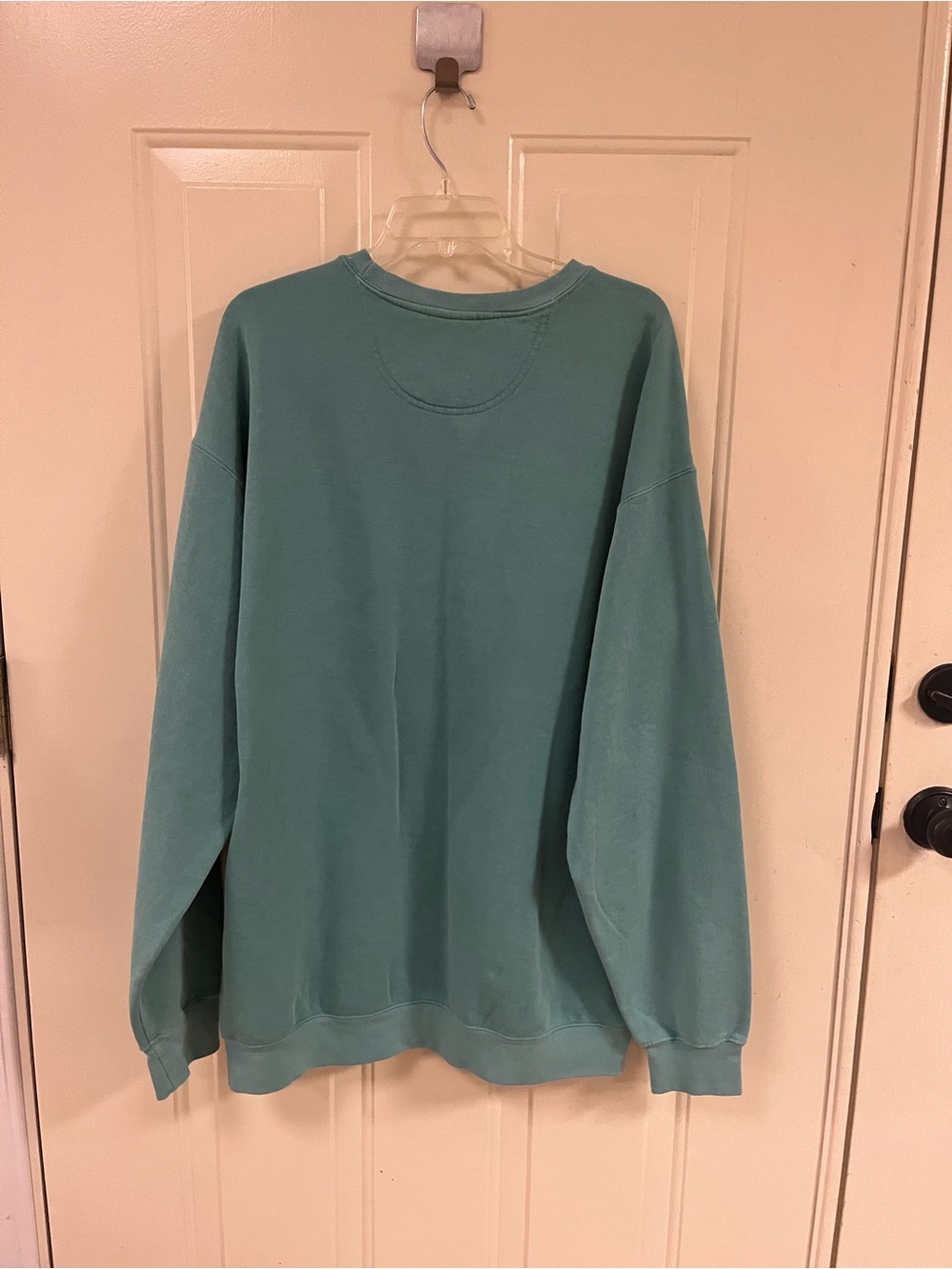Sea Island Crewneck Sweatshirt in Teal Green - Picture 4 of 4